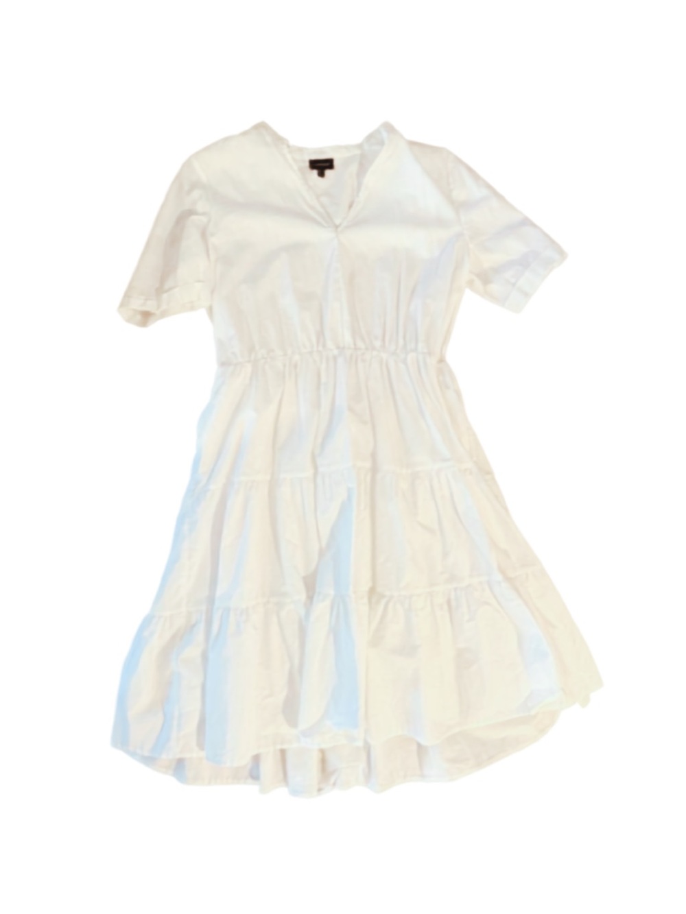 Who What Wear White Tiered Midi Dress